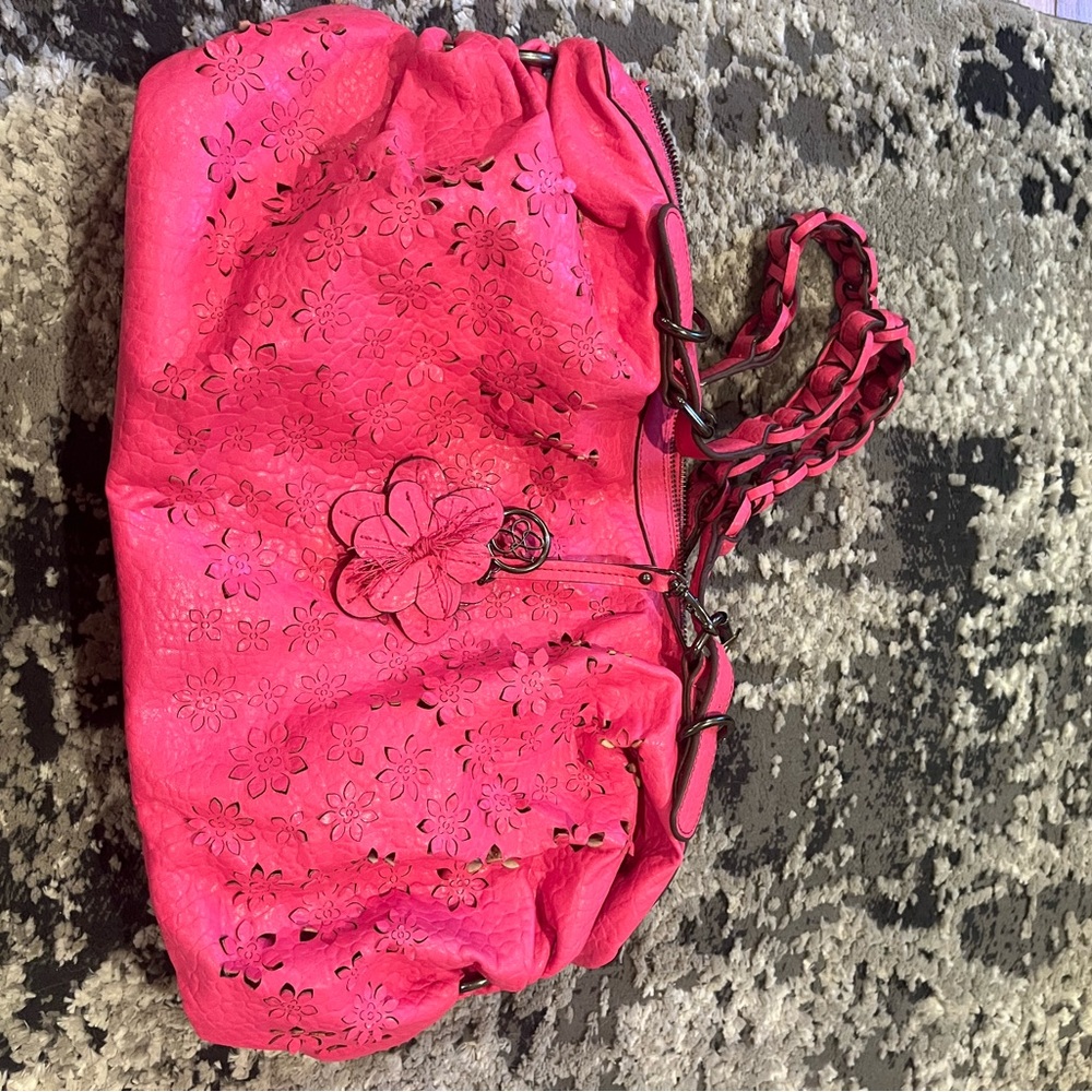 Jessica Simpson Pink Floral Shoulder Bag